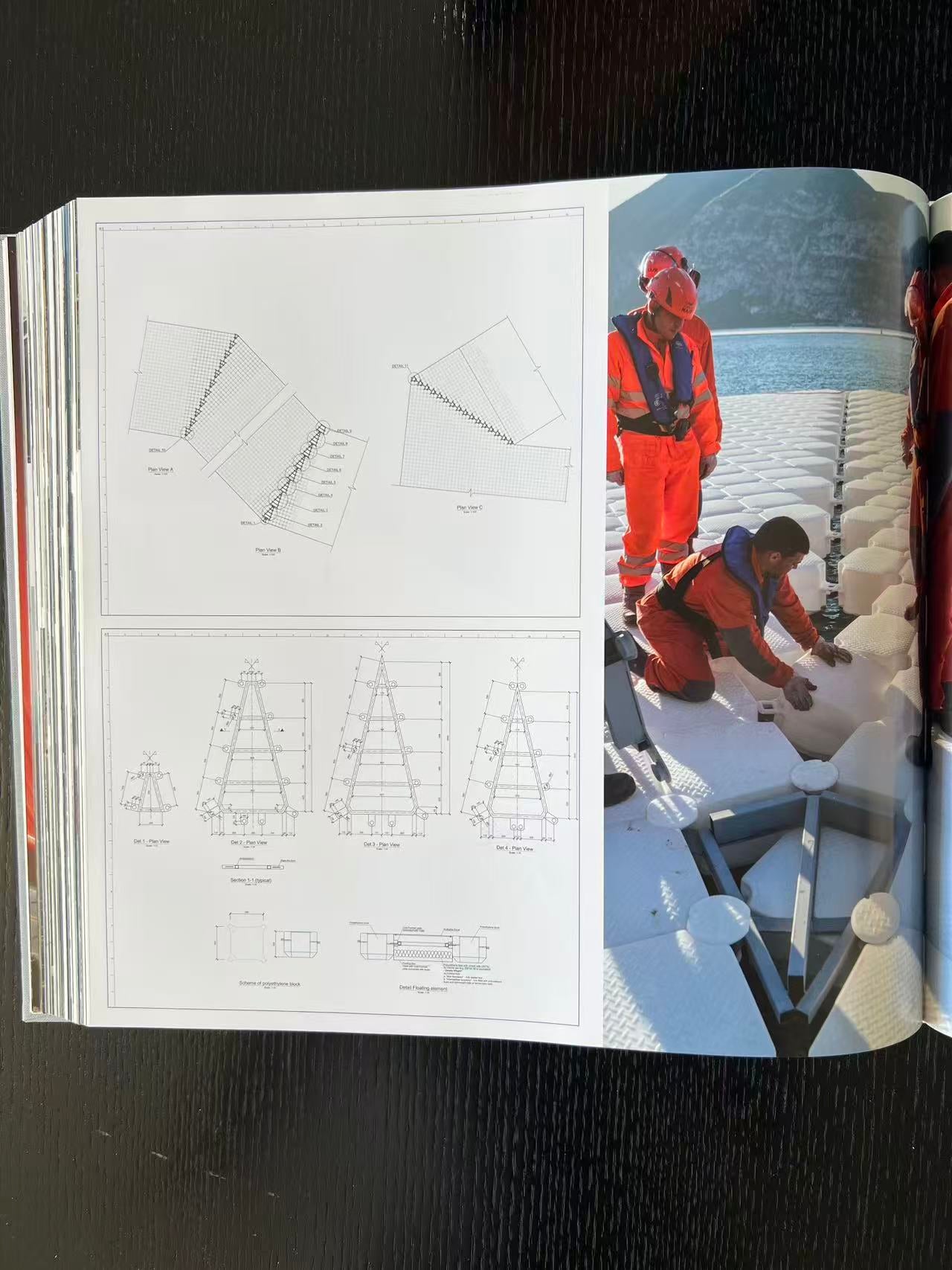 Christo and Jeanne-Claude. The floating piers. Project for lake Iseo, Italy 2014-2016 - Signed with original fabric piece