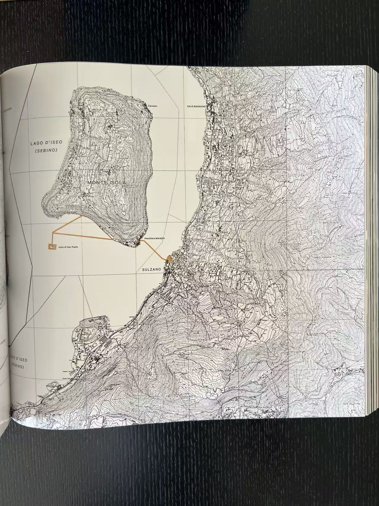Christo and Jeanne-Claude. The floating piers. Project for lake Iseo, Italy 2014-2016 - Signed with original fabric piece