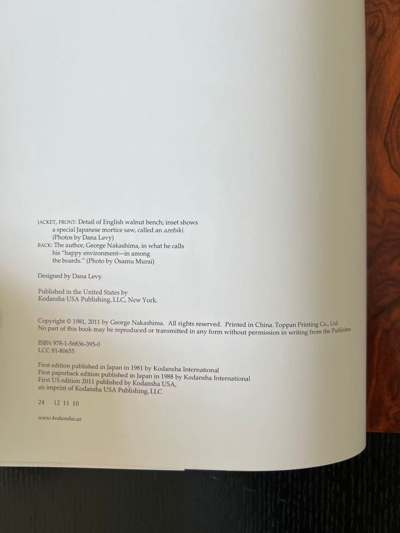 George Nakashima The Soul of a Tree A Master Woodworkers Reflections