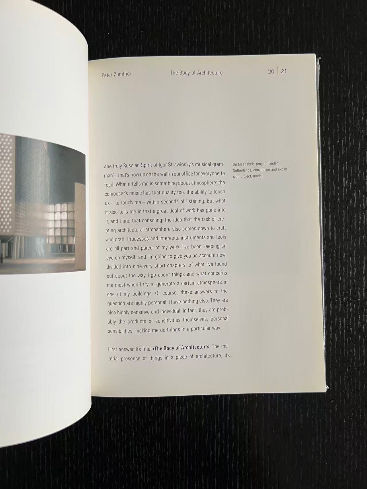 Peter Zumthor Atomspheres