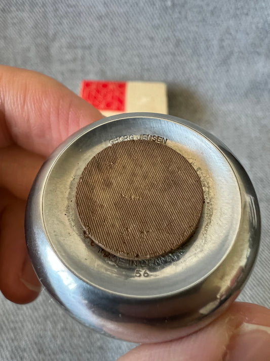 X007 - Georg Jensen - "Pebble" Salt and Pepper Shakers