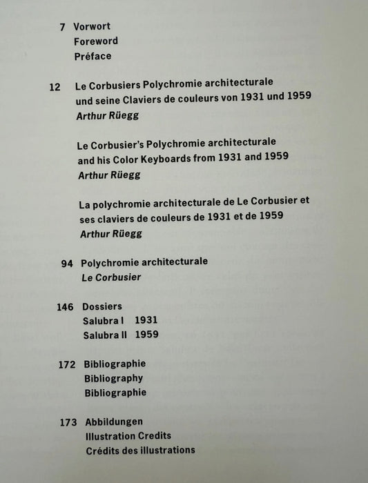 Le Corbusier - Polychromie Architecturale (German, English and French Edition) Le Corbusier’s Color Keyboards from 1931 and 1959