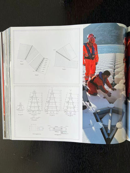 Christo and Jeanne-Claude. The floating piers. Project for lake Iseo, Italy 2014-2016 - Signed with original fabric piece