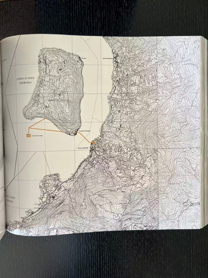 Christo and Jeanne-Claude. The floating piers. Project for lake Iseo, Italy 2014-2016 - Signed with original fabric piece