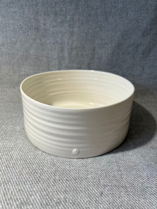 X004 - Kris Coad - Contemporary Handmade White Ceramic Bowl