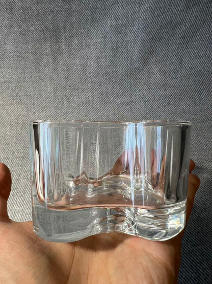 X008 - Alvar Aalto - Iittala Glass Candlestick/Bowl
