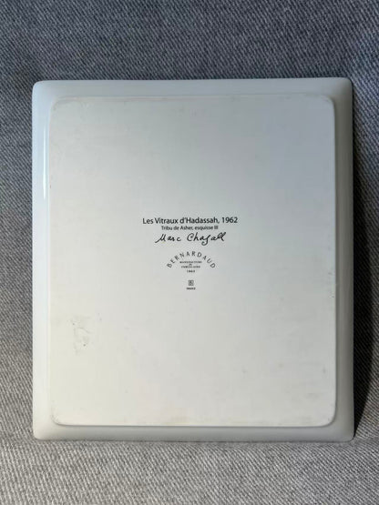 X010 - Bernardaud - Marc Chagall The Hadassah Windows Asher Rectangular Tray